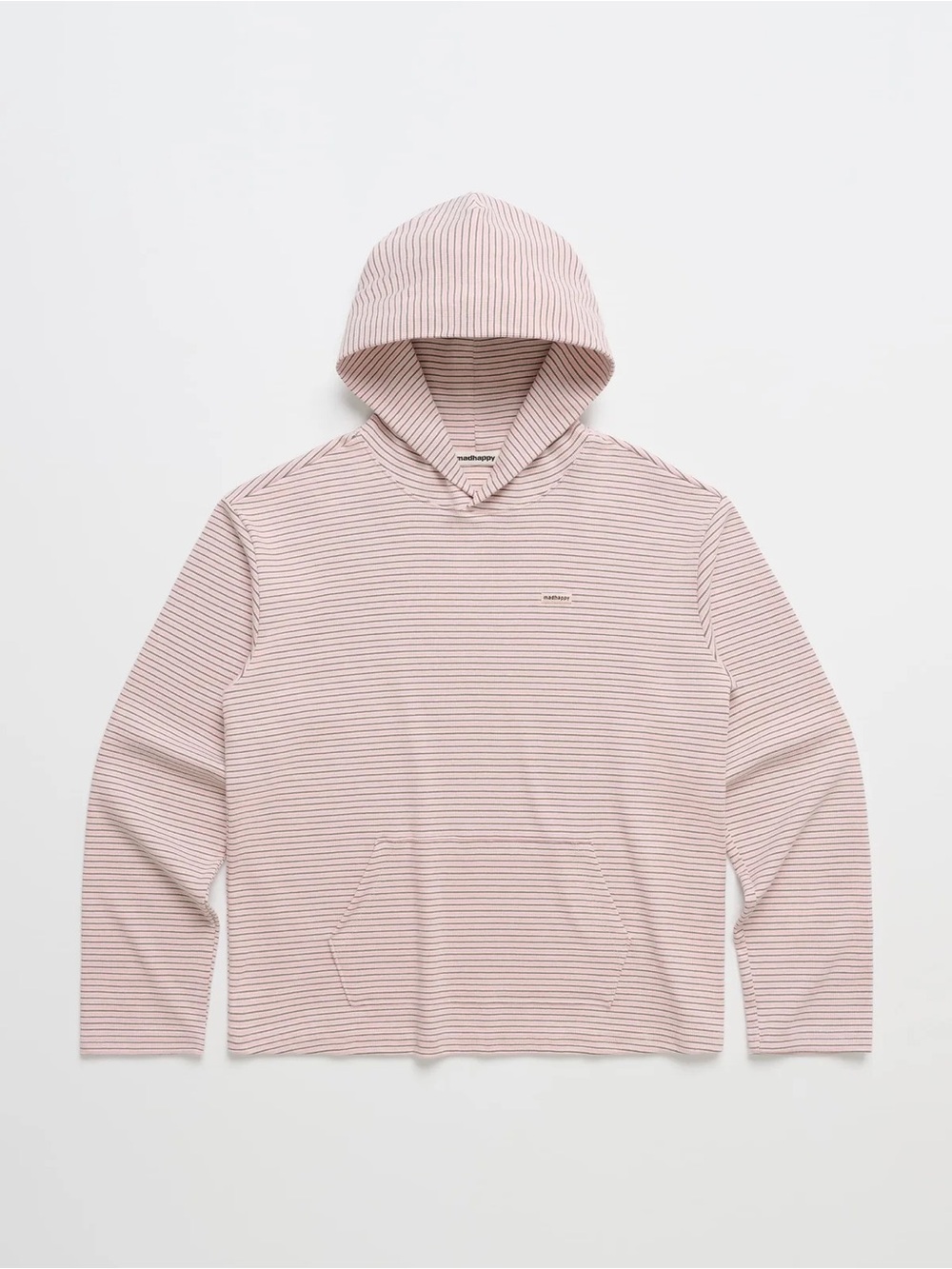 Madhappy Pink and Black Thin-Stripe Hooded Sweatshirt - Picture 2 of 5